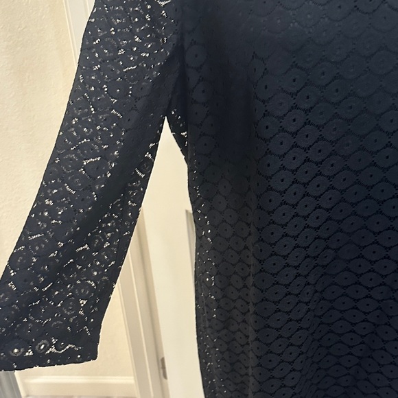 Tacera Black A-line Long Sleeve Lace Midi Dress XL - Picture 5 of 12